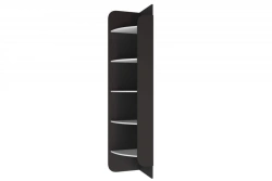 Art Nouveau type 1 LD.520080.000 Shelving unit-end cabinet (White/Black )