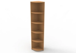 Corner cabinet for newspapers and magazines