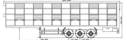 Semi-trailer of cattle carrier type 8785T8 on axle MD.?1?2050?12??120?16 (single axle) or on axle MD.?2?1850?12??120?16, (double