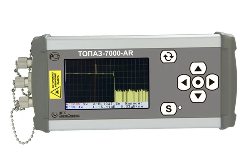Optical Reflectometer for Single-Mode Fiber Optics, Model TOPAZ-7103-AR