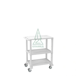 Medical polymer small tiered table-cart "STMPm-01-"ELAT", var. 4 GIKS.942810.102 TU
