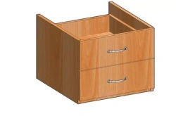 Suspended office cabinet