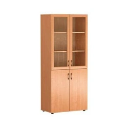 Document cabinet with glass in MDF frame