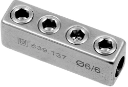 Axial connector Ø6/6 mm, article no. 839.137
