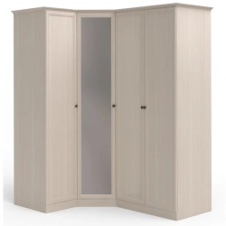 "Camilla" FU5-01.T8L, Corner cupboard (1door + corner with mirror +2 doors) from the set of modular furniture "Camilla".