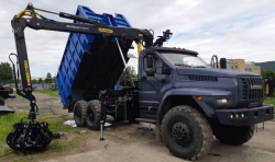 Metal truck with CMU 6377N4 on chassis Ural 4320-6951-70, Ural 4320-6951-72, Ural 4320-6951-74.