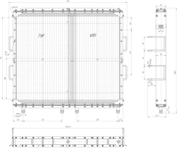 Block of oil radiators 744?3-1013.000-1