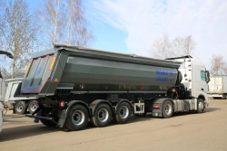 Semitrailer - tipper, modification 924900, configuration 924900-33H2, with "BPV-Ost" axles: HSFALM 9010-15 V36 ECO-PLUS 3 61.68.
