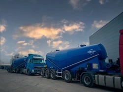 Semi-trailer-tank cement carrier BONUM 914211 (modification 914231) Tyres KAMA: 385/65 R22,5 Tyres Cordiant Professional: 385/65