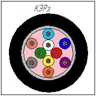 Cable for electrical exploration KERz