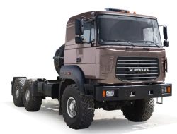 Chassis Ural 55571-82 (Equipment variants: gearbox FG 9JS135TA; clutch: ZF, Hammer; transfer case: URAL; neutraliser: dinex)