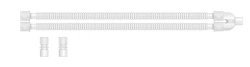 Medical breathing contour of single-use non-sterile according to TU 32.50.21-001-03741033-2021, variant of execution: Complete