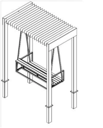Swing bench, article no. 14001