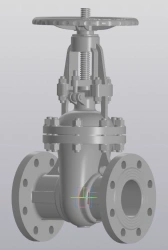 Wedge gate valves of carbon, alloyed and stainless steel, types STK-ZKS.