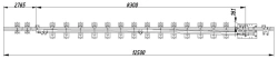Frame rail with shackle type R65 type 1/11-1/9 (project SP524/-01)