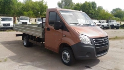 Trucks with diesel engine (flatbed), with tachograph, type 37123, modification 37123C on the basis of GAZe chassis.