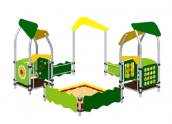 Children's play complex "Sand Court" Romana 109.38.00