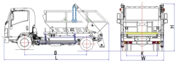 Hopper truck of model MK-4512-12