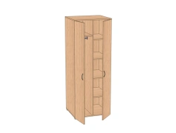 Clothes and linen cupboard, 2-leaf 700*603*1830 mm ASHPB-70