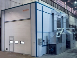 Paint and spray drying booths with zone air supply system