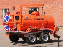 Set of equipment for road patching by pneumatic spraying method BCM-24.3