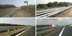 Road restraining fence