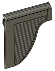 GARNITURE LAT G COFFRE AR/ Left boot side trim 96815615ZD