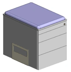 Mobile office cabinet, series: UP-LINE