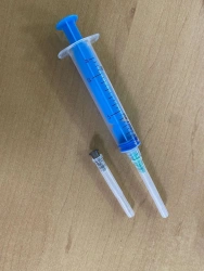 Injection syringe for single use, three-detailed, sterile type "Luer", with needle, version - 8A "Luer". 10A "Luer" type, with n