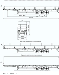 Semi-trailer 9408-17 with CEYLAN AS-1210-225-ST-OV axles with payload of 12 tonnes