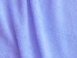 Smooth-dyed cotton terry cloth