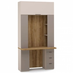 "SOHO" EEC-02.DS/DV, Desk with section HC2 (mocha) from the set of modular furniture "SOHO".