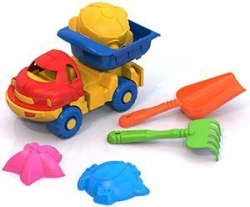 Sand Set #26 (dump truck, rake, sea moulds (3 pcs))