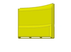 Interior lower door panel