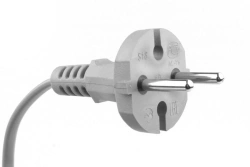 Power supply cable reinforced with plug PVS-VP 2*0,75 S18
