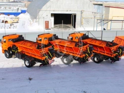 Truck sand spreader APR 7.0 (43253) model ST. 010 on the basis of KAMAZ 43253-G5 chassis