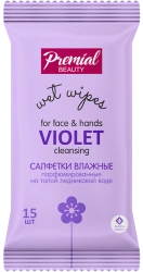 PREMIAL la fleur Aromatherapy wet cleansing wipes, violet 1/15/48
