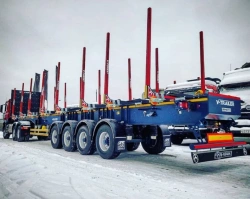 4-axle pneumatic-suspended sorting trailer V-Trailer 312