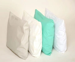 Pillowcase waterproof made of multilayer barrier fabric with polyurethane and/or polyvinylchloride coating.