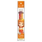 Graphite pencils "VKF" "Princesses" TSR-3P-03 Set of graphite pencils round with eraser OPP "Varya" sharpened TM (HB) 10 x 3