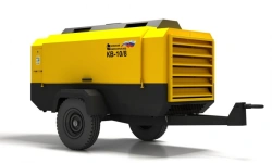 Compressor station on wheeled chassis based on screw compressors KV-10/8P