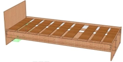 Bed 1-seater for adults