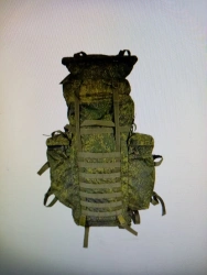 Raid backpack (60L+20L) with camouflage pouch