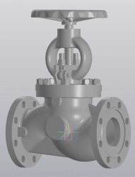 Shut-off valves of carbon, alloyed and stainless steel, type STK-KZ.