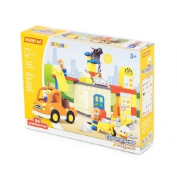 Maxi Constructor - "Construction Company" (66 elements) (in a box), article 77615