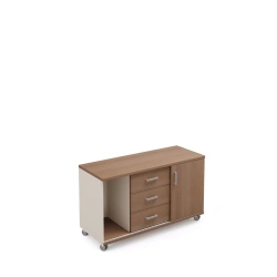 Wooden office cupboard, item 206/2