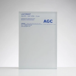 Lacomat White coated sheet glass 4 mm thick