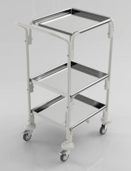 Medical trolley universal TM-"KRONT" according to TU 32.50.50-090-11769436-2023, in version TMp-"KRONT"-5m