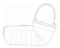 Trainer's universal protective soft sleeve for employees of cynological divisions of the Internal Affairs Department of the Russ