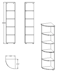 Shelving unit (series 451.183)